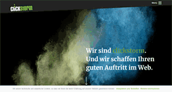 Desktop Screenshot of clickstorm.de